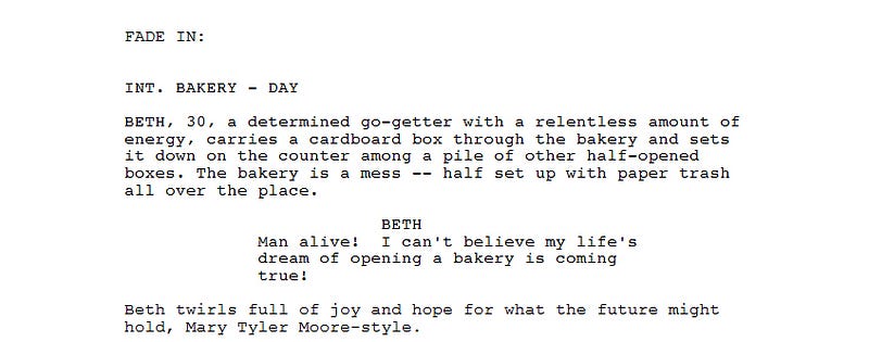 How to write montages in a screenplay