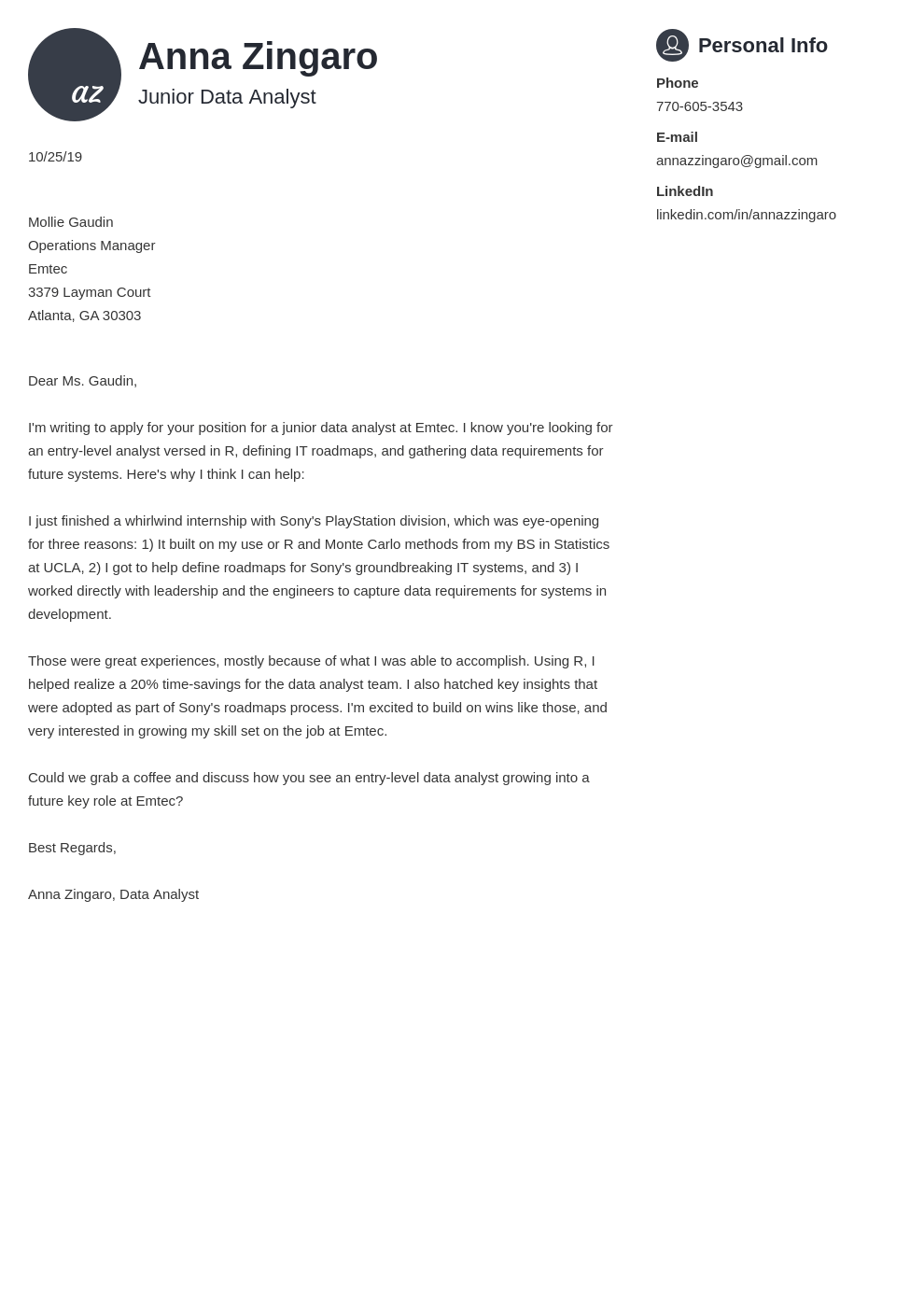 Data Analyst Cover Letter Examples and Samples for 2023