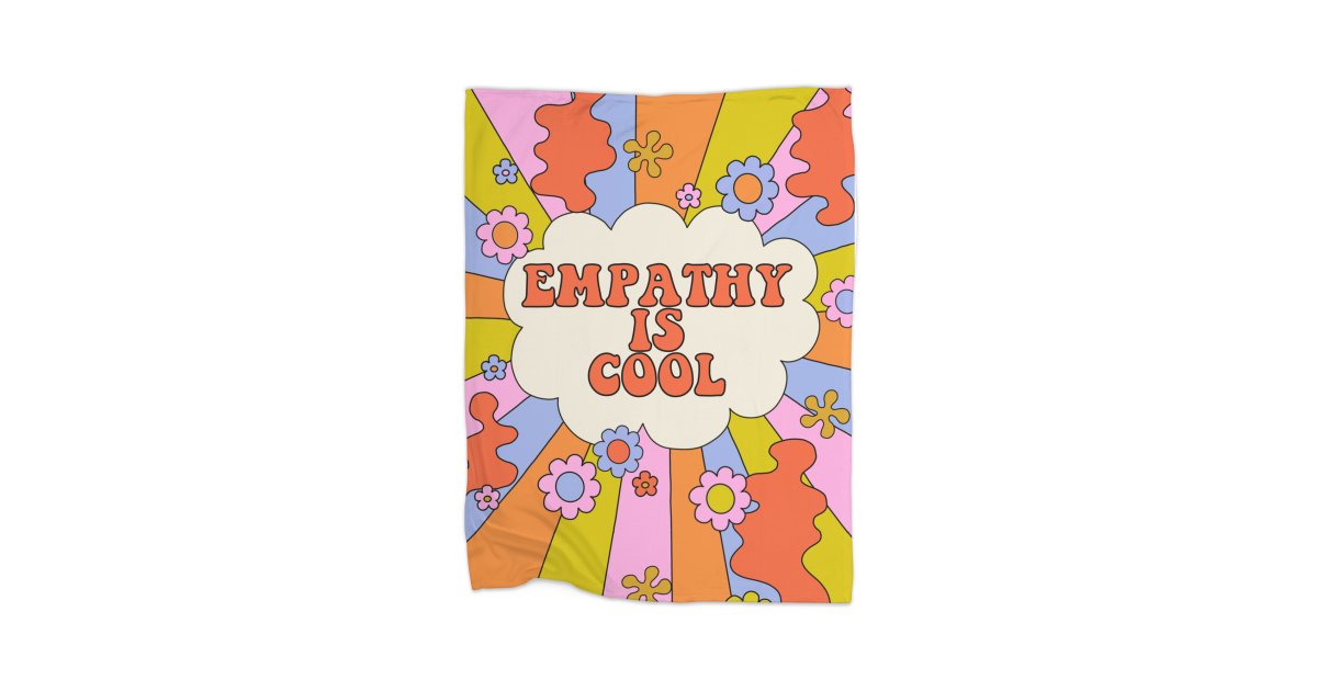 Empathy Is Cool The Peach Fuzz Blanket Fleece Blanket