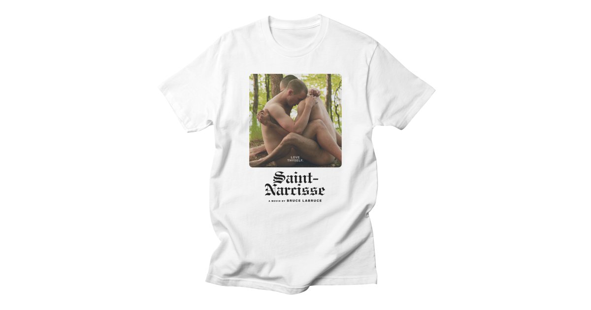 SaintNarcisse Gothic Logo Black Men's TShirt Bruce LaBruce