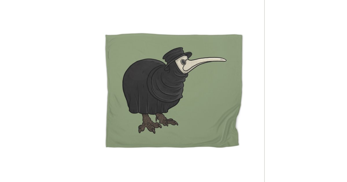 Plague Kiwi Blanket Fleece Blanket Jennifer Smith