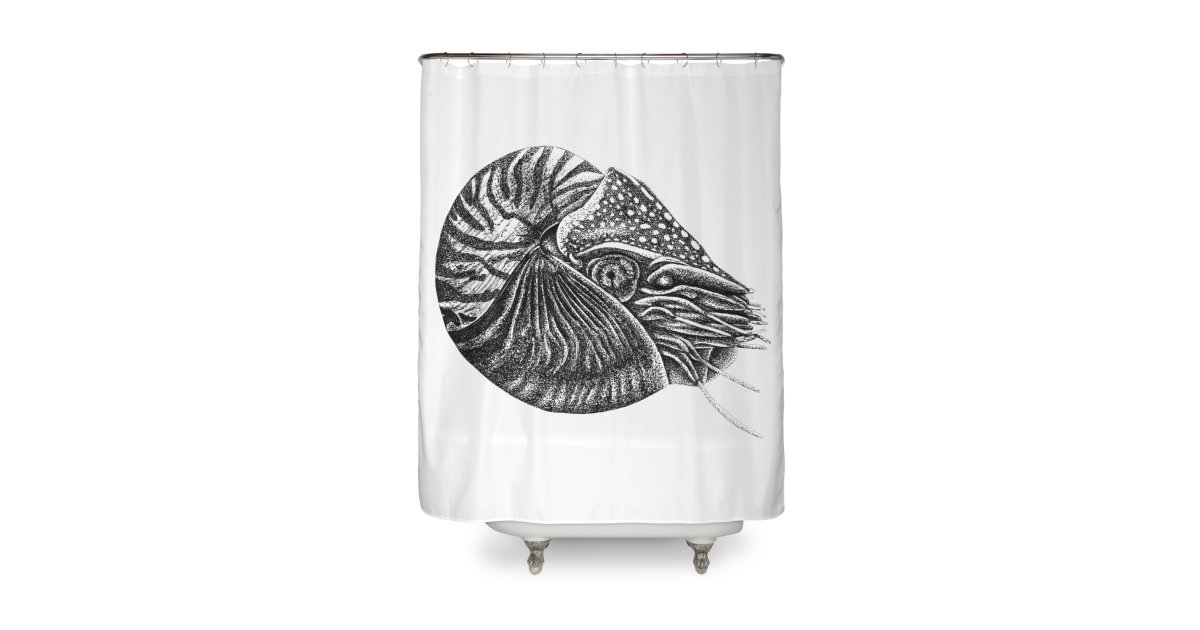 Nautilus fish Shower Curtain lorendowding's Artist Shop