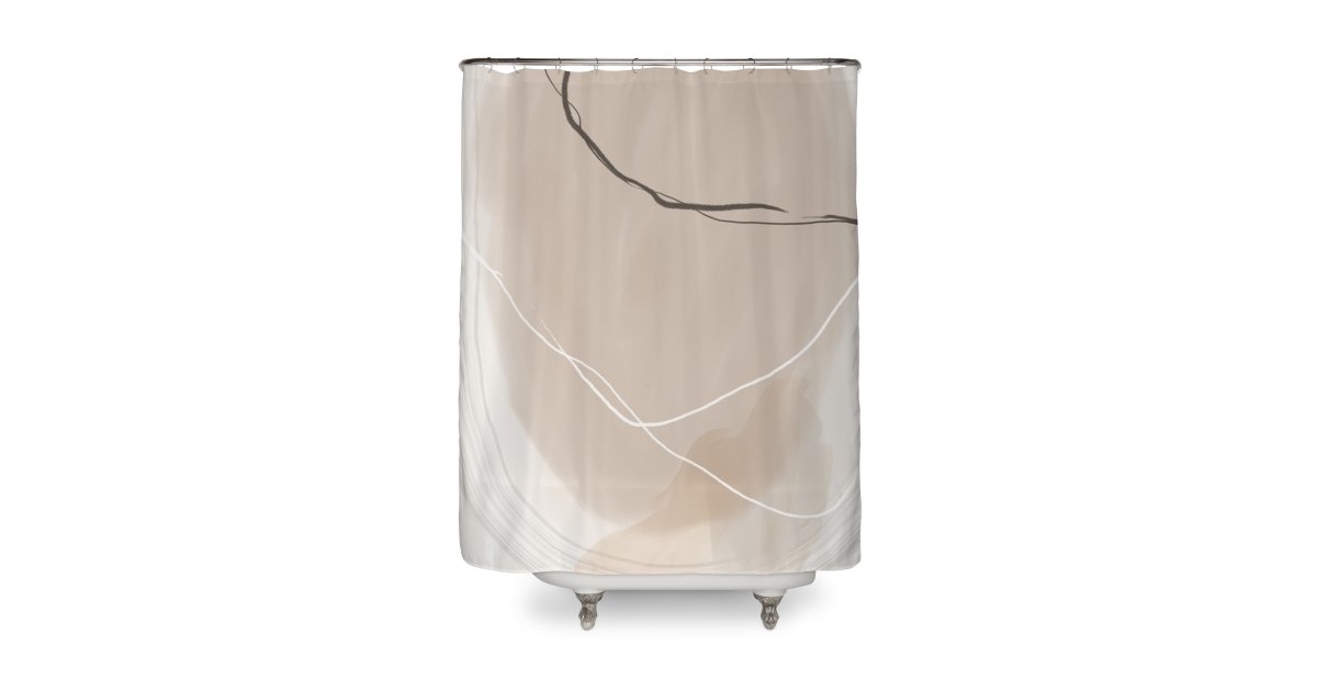 Current Mood Abstract Art Shower Curtain Urban Epiphany