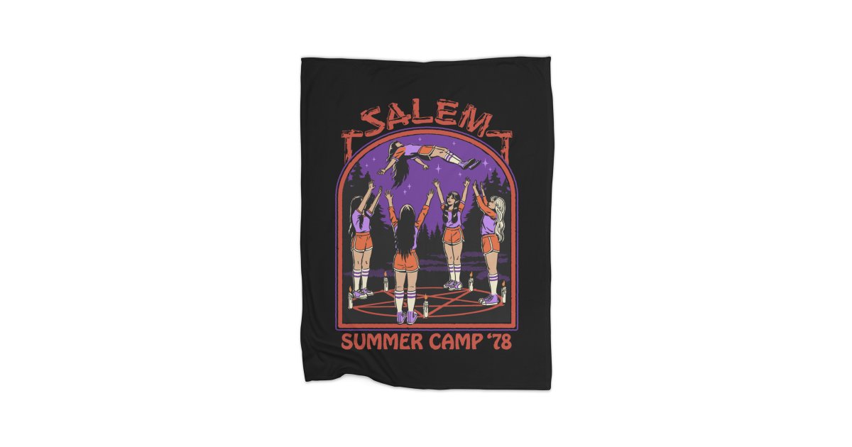 Salem Summer Camp (Dark) Home Blanket Steven Rhodes