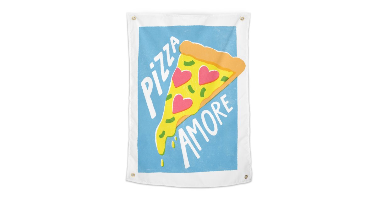 Pizza Amore Tapestry MidnightCoffee