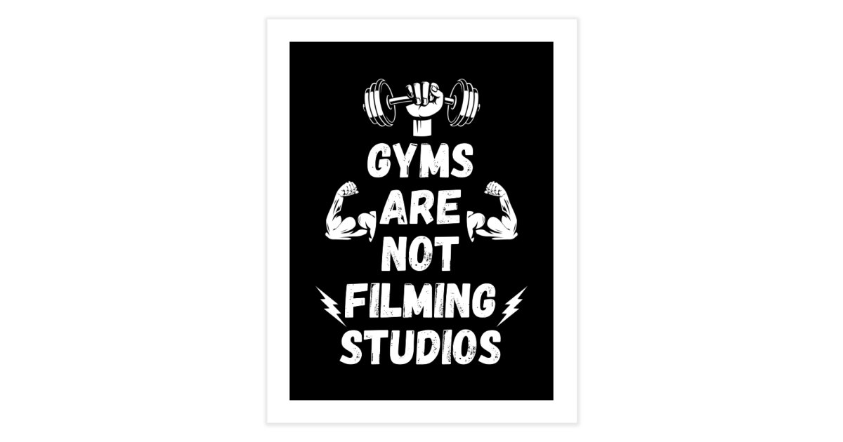 Gyms Are Not Filming Studios Fine Art Print millusti's Artist Shop