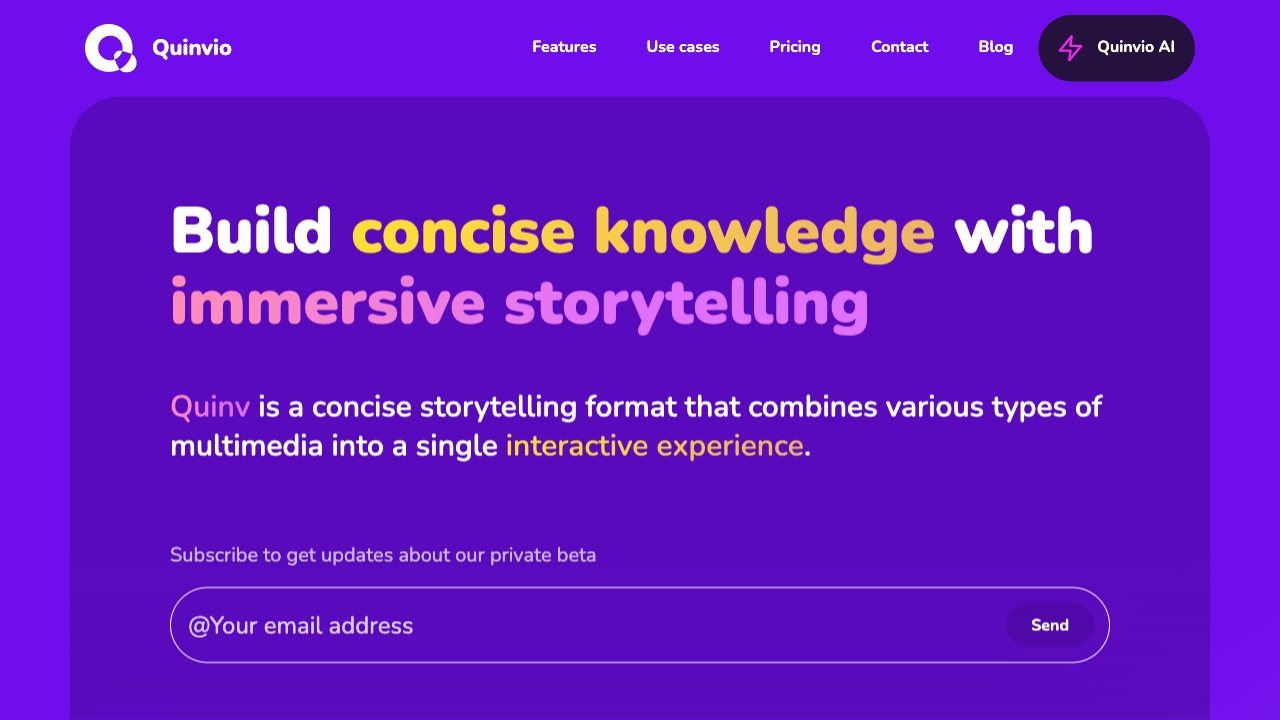 Quinvio AI ToolAI The world's most complete and comprehensive