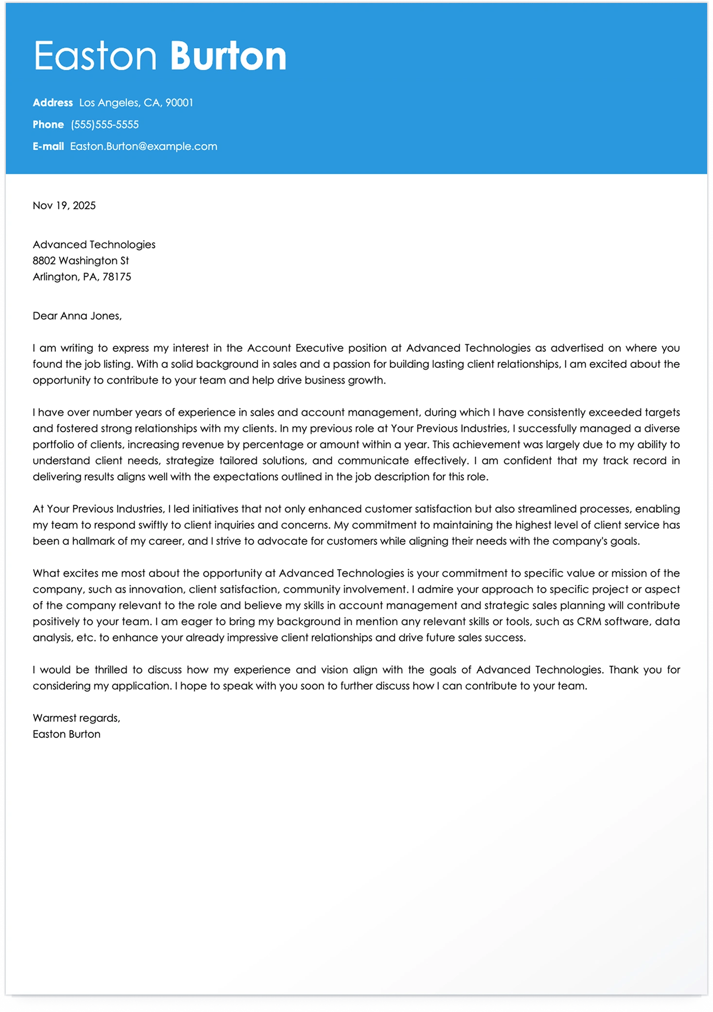 Resume Cover Letter Engineering