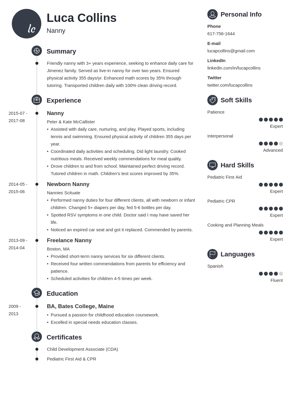 Nanny Resume Examples and 20+ Writing Tips [+Template]