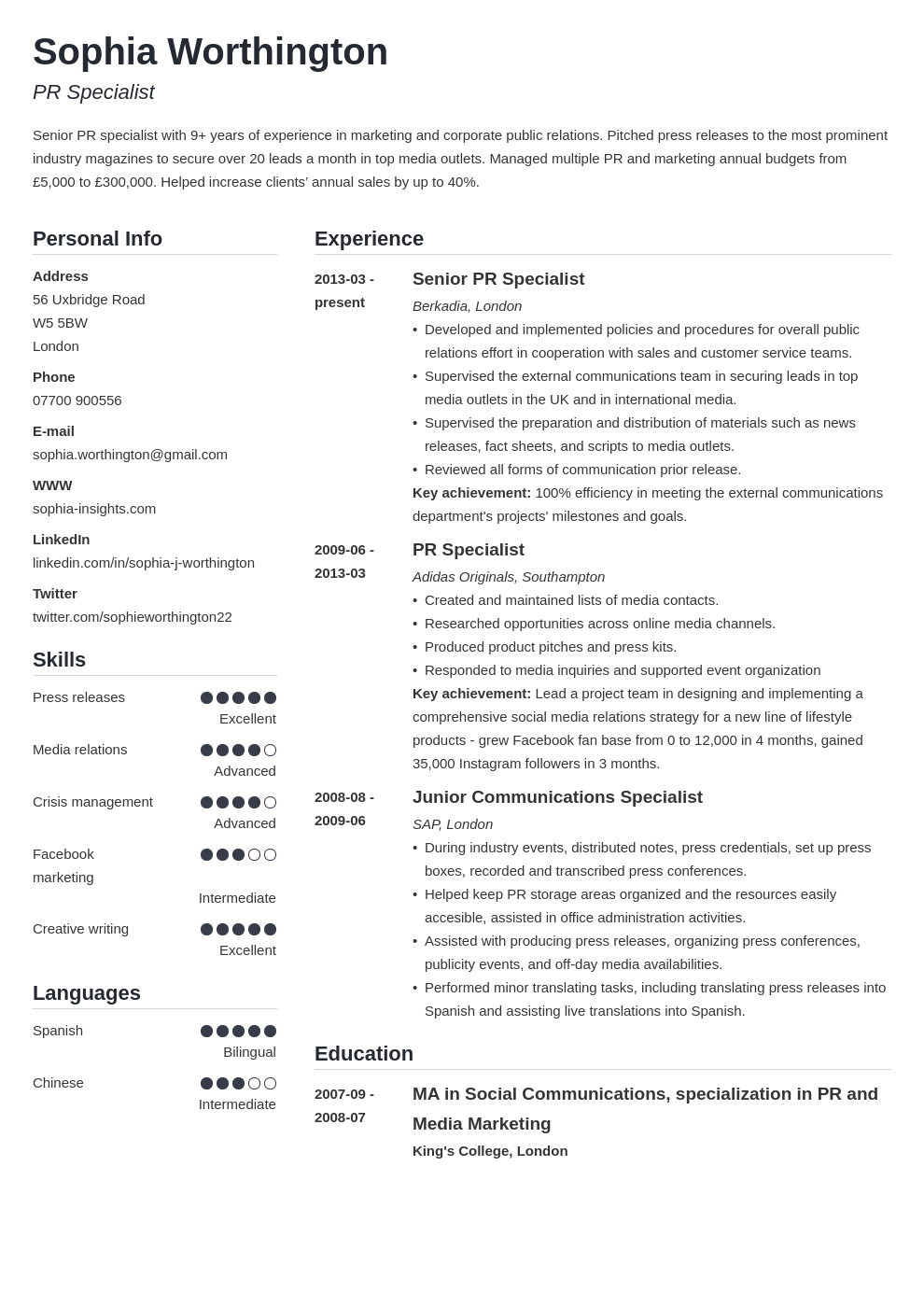 CV Format Best Examples for Job Hunting Success