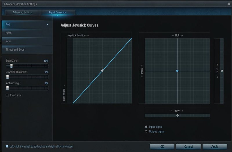 Joystick sensitivity fuseholoser
