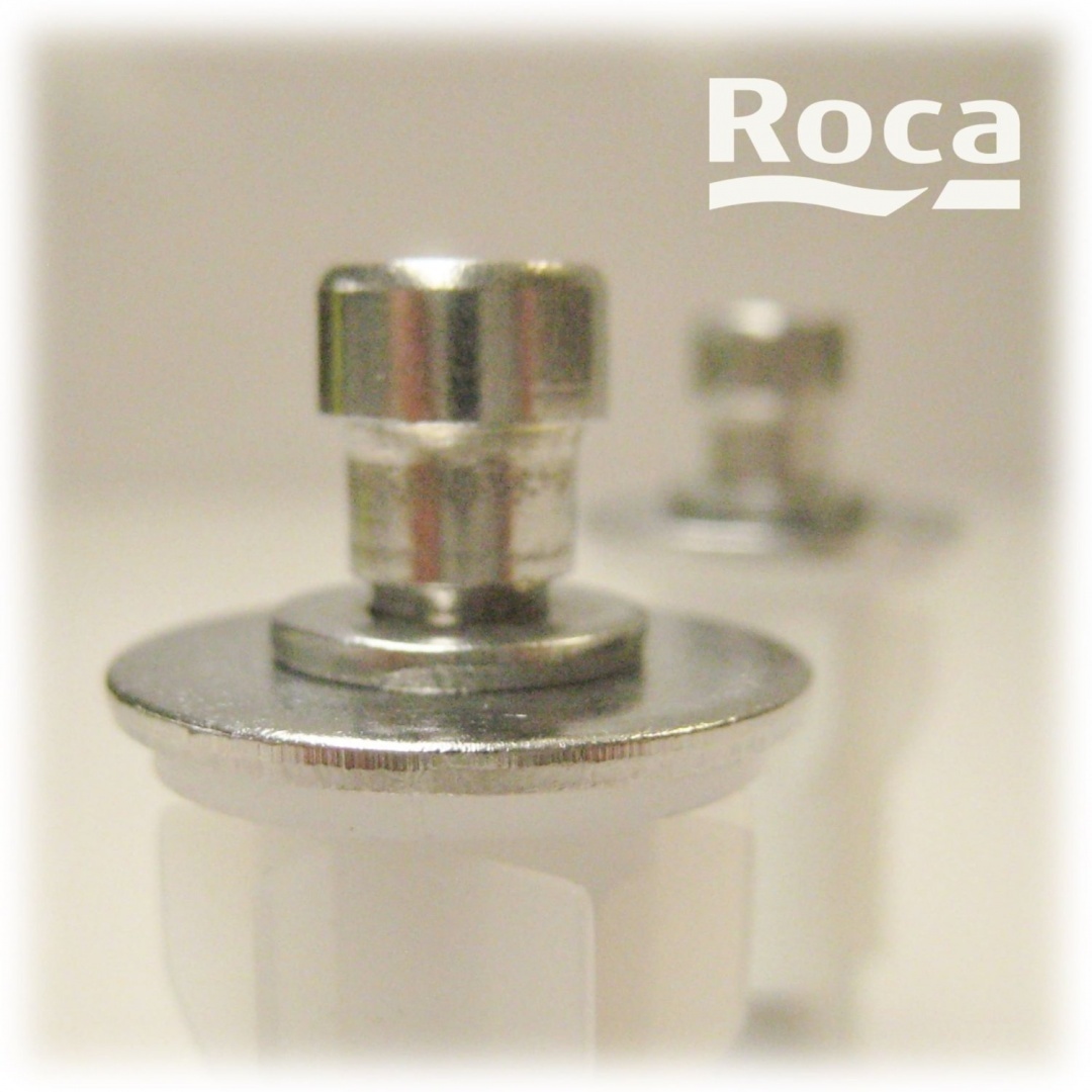 Home Roca Pair of WC Toilet Seat Fixing Pegs for Removable Hinges