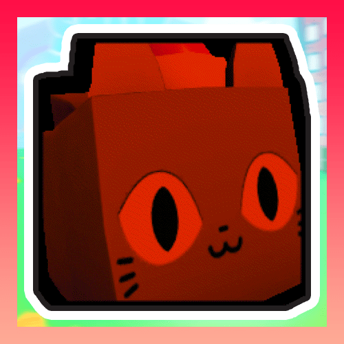 RAINBOW Huge Festive Cat