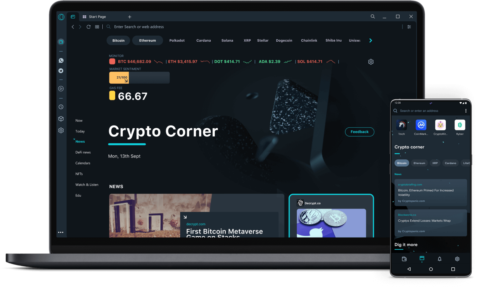Crypto Browser Project Unlock the world of crypto Opera