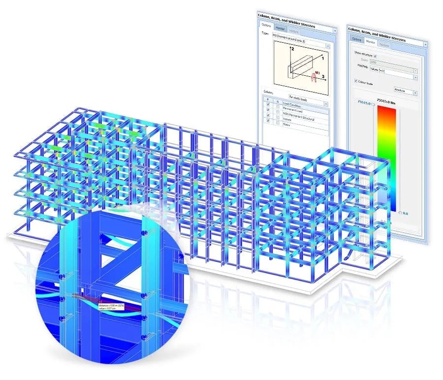 Structural analysis and design software EdiLus ACCA