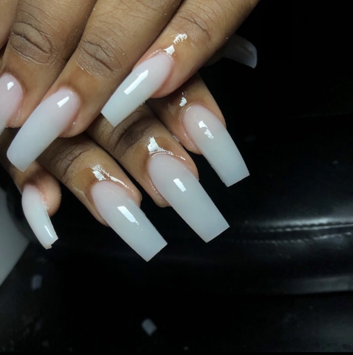 Nut White Acrylic Nails How to mix acrylic powders soft white
