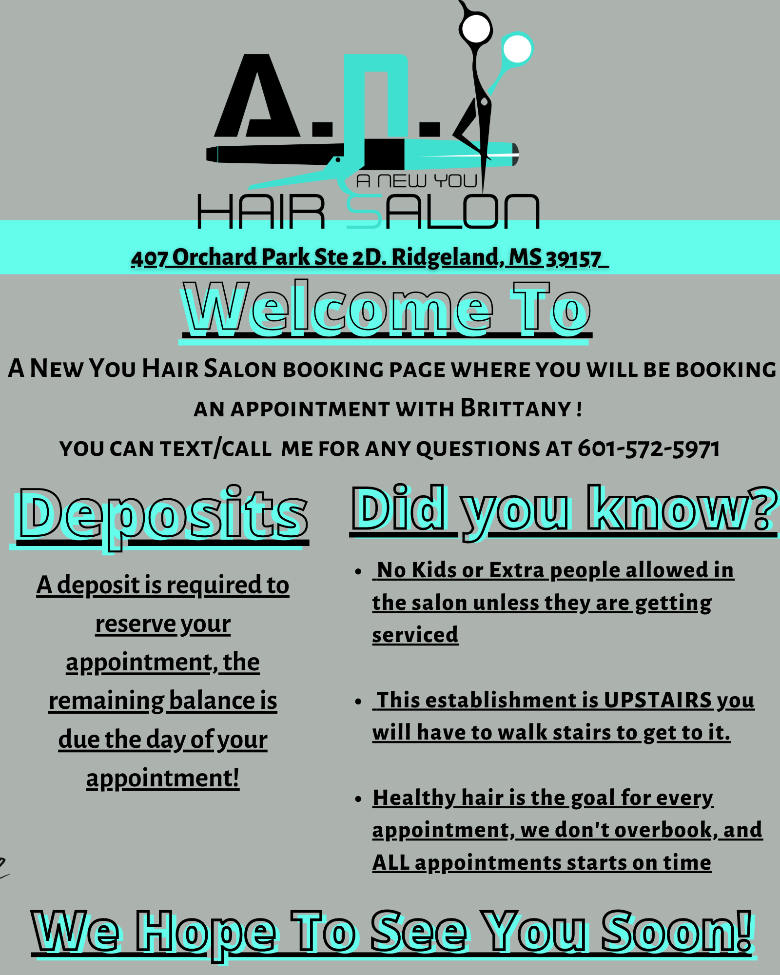 Schedule Appointment with A New You Hair Salon