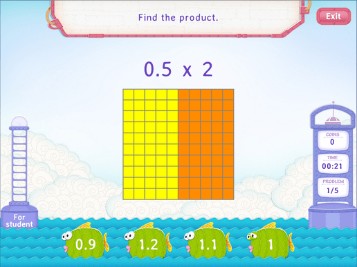 Multiply Decimals By Whole Number - Practice With Fun Math Worksheet