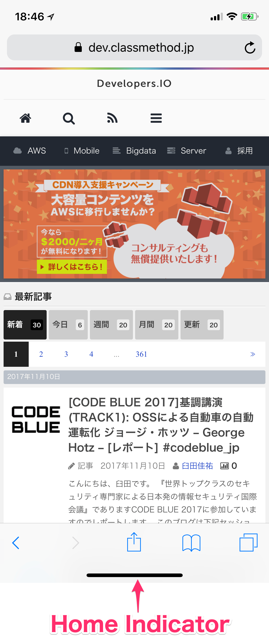 iPhone XのHome Indicatorの表示/非表示を制御する ｜ Developers.IO