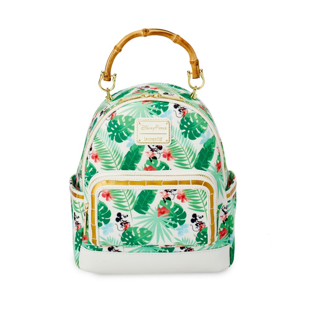 Mickey and Minnie Mouse Tropical Loungefly Mini Backpack is now out