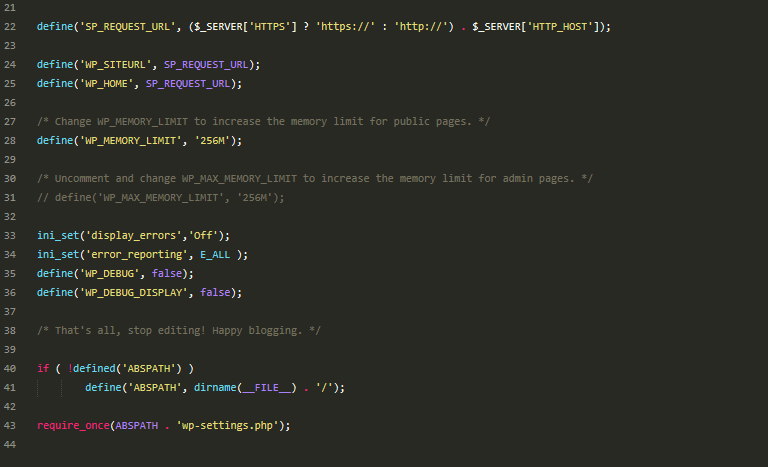 Hide PHP Errors From Showing On Website FreshySites