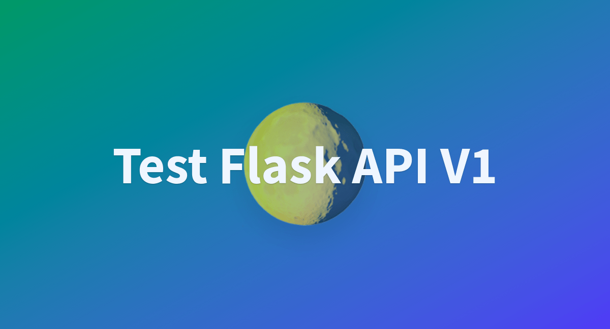 Test Flask API V1 a Hugging Face Space by OrganizedProgrammers