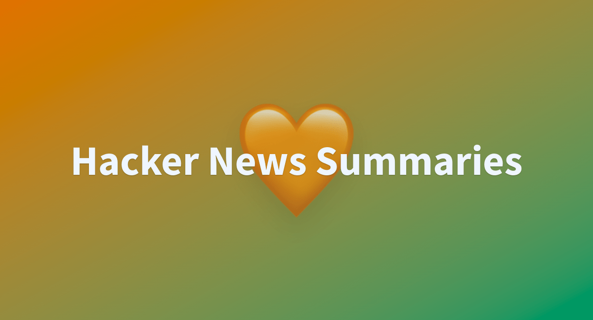 Hacker News Summaries a Hugging Face Space by Tuana