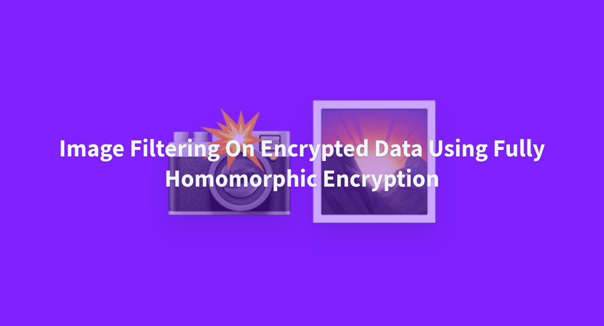 Image Filtering On Encrypted Data Using Fully Homomorphic Encryption
