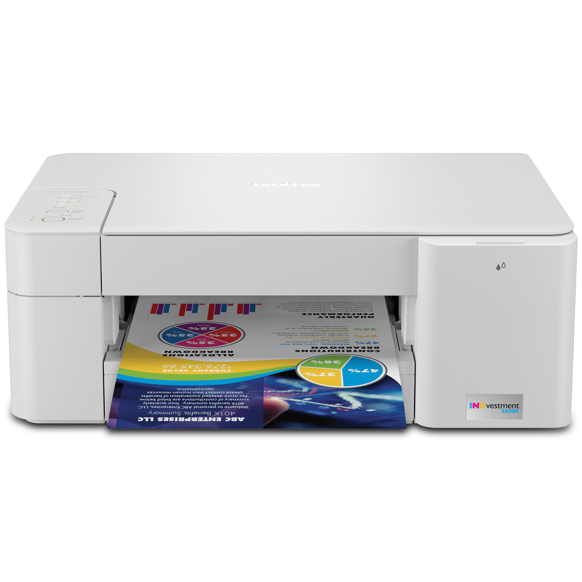 Brother MFCJ1205W INKvestment Tank Multifunction Colour Inkjet Printer