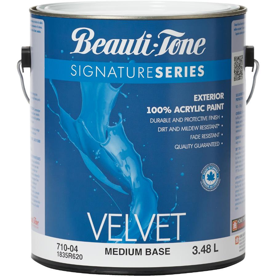 BeautiTone 3.48L Velvet Finish Medium Base Exterior Latex