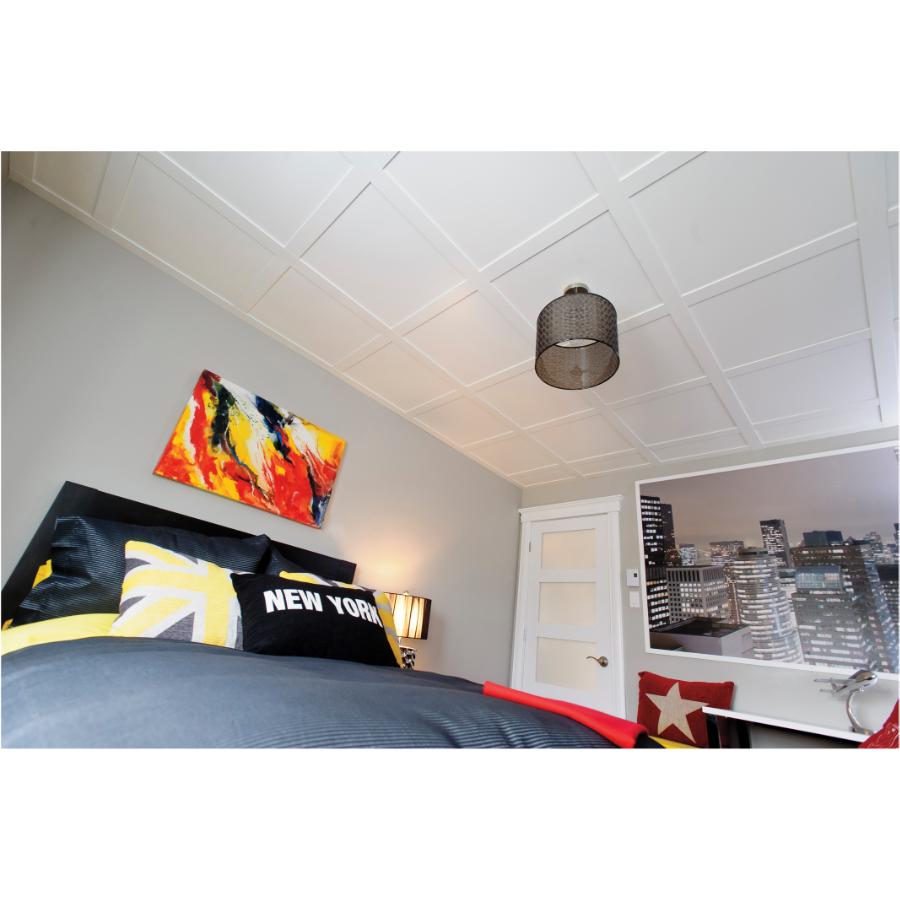 Paquet De 4 Panneaux Pour Plafond Embassy De 2 Pi X 2 Pi Blanc