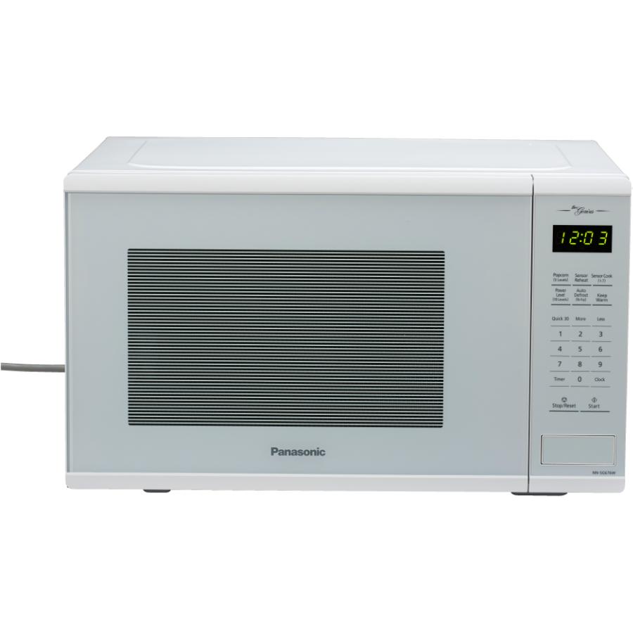 Panasonic 1100 Watt 1.3 Cu.Ft. White Countertop Microwave Oven, with