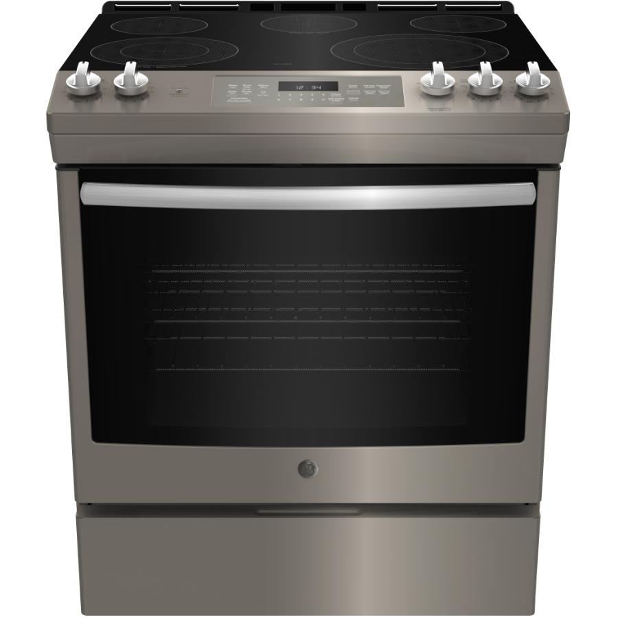 Ge 30" Slate Self Cleaning Smooth Top Electric Range Home Hardware