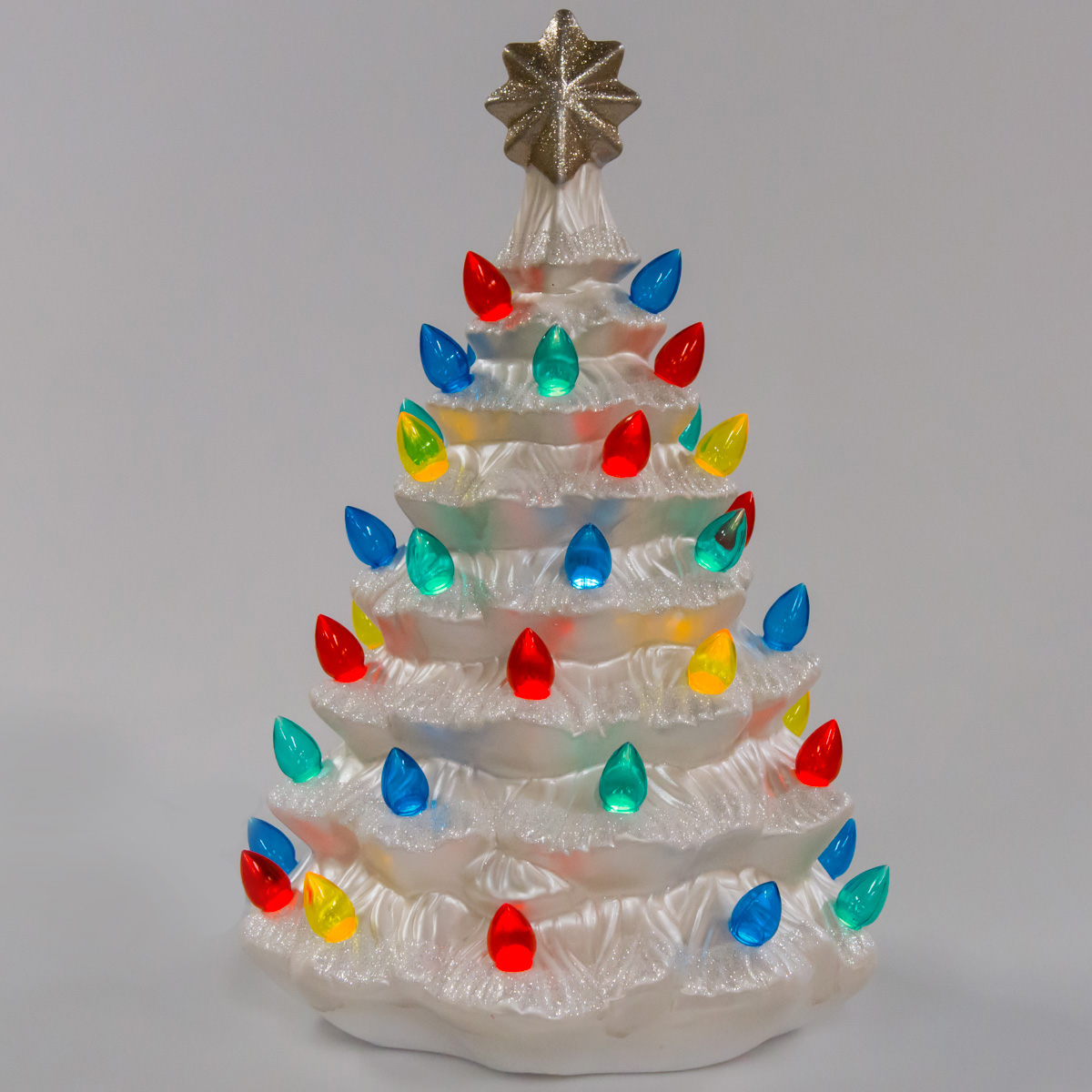 Ceramic Christmas Tree With Lights Cracker Barrel