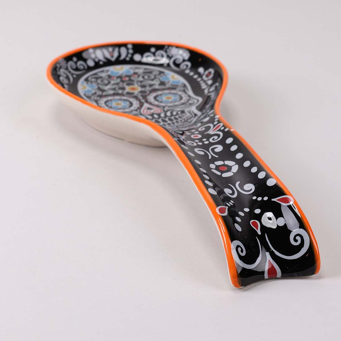 Sugar Skull Spoon Rest Cracker Barrel