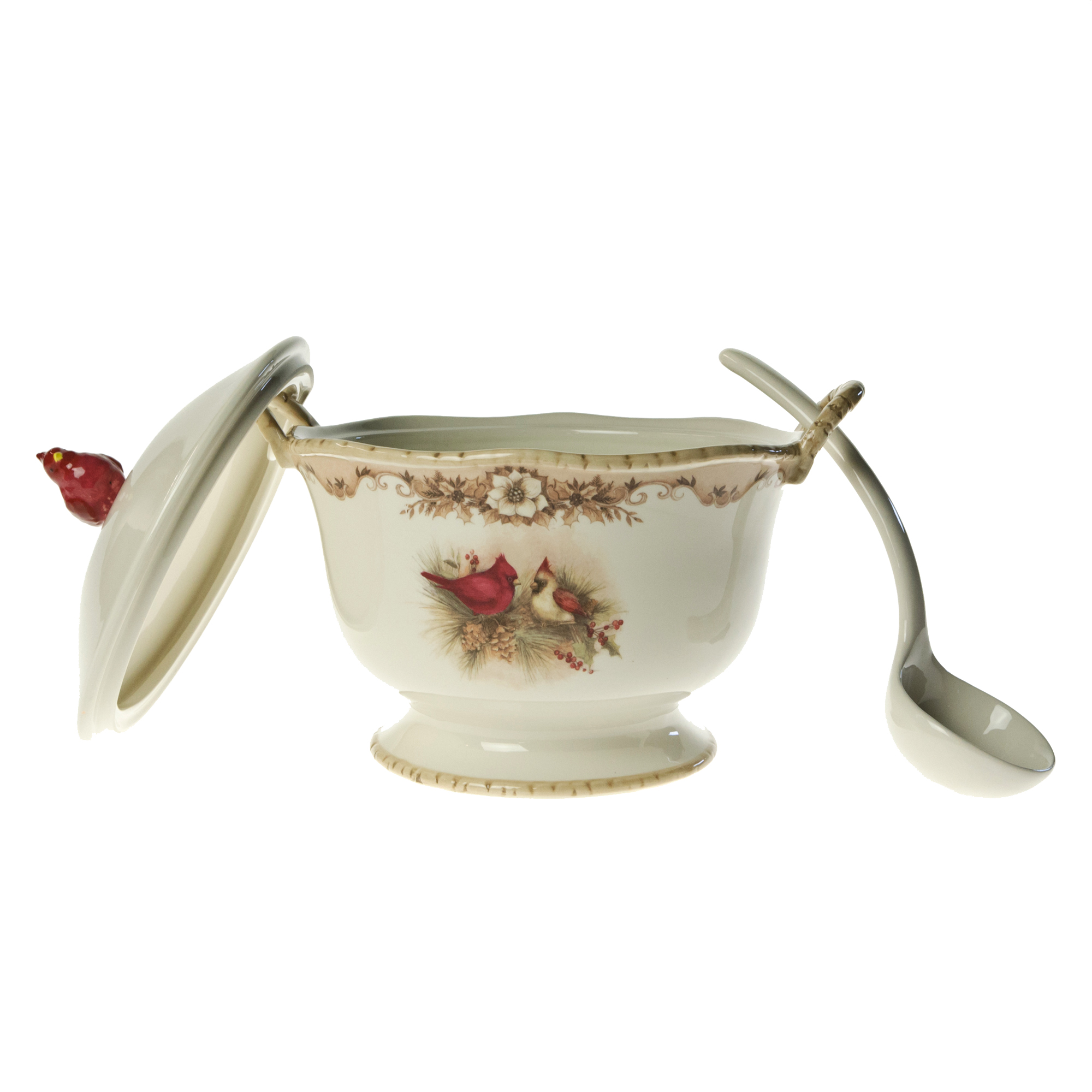 Woodland Stoneware Soup Tureen and Ladle Set Woodland Christmas