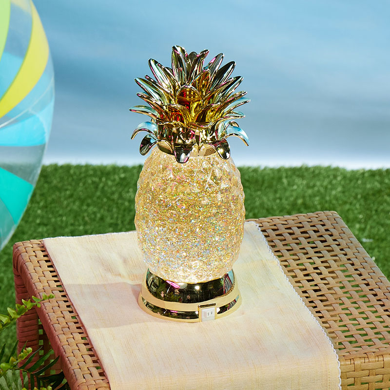 Acrylic Pineapple Glitter Globe Cracker Barrel