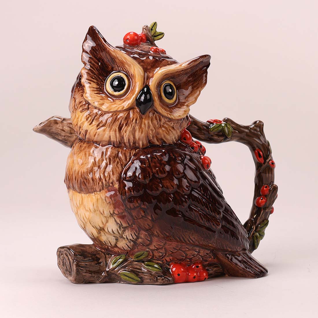 Harvest Owl Teapot Cracker Barrel