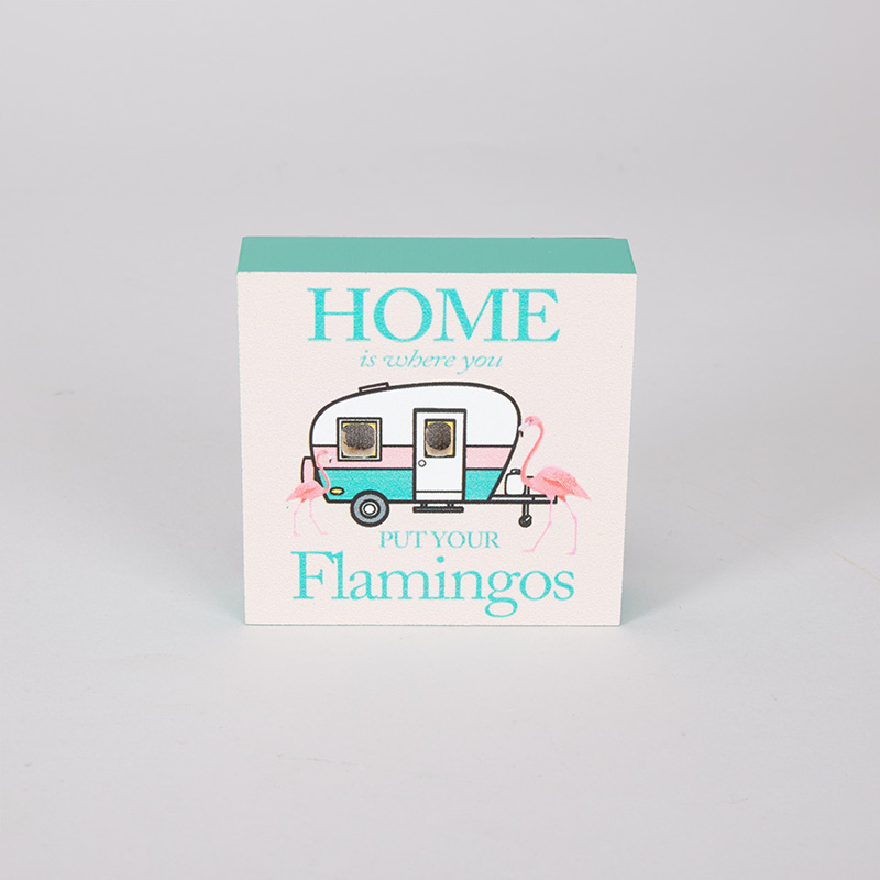 LED Flamingo Camper Cracker Barrel