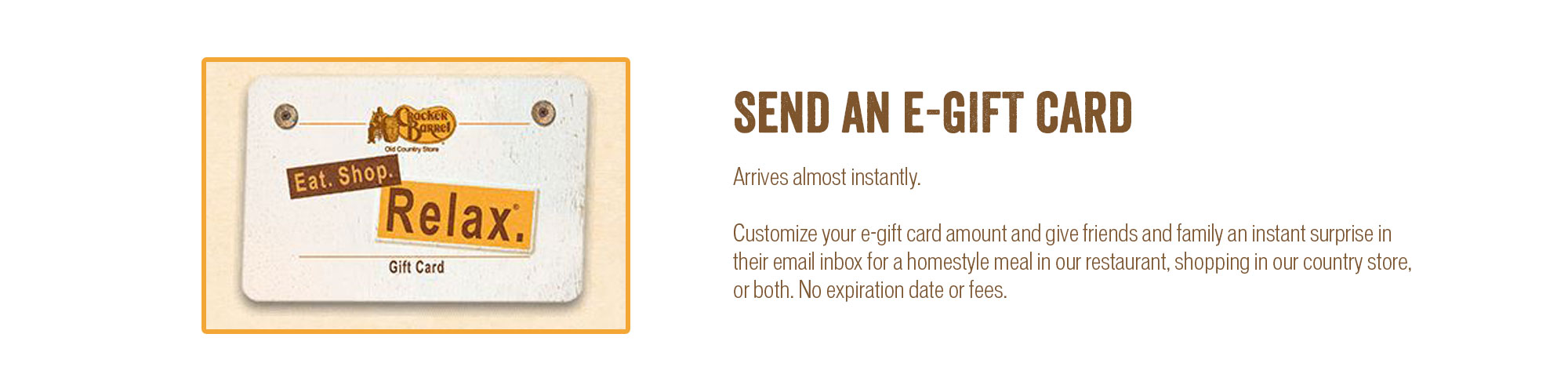 Gift Cards Cracker Barrel