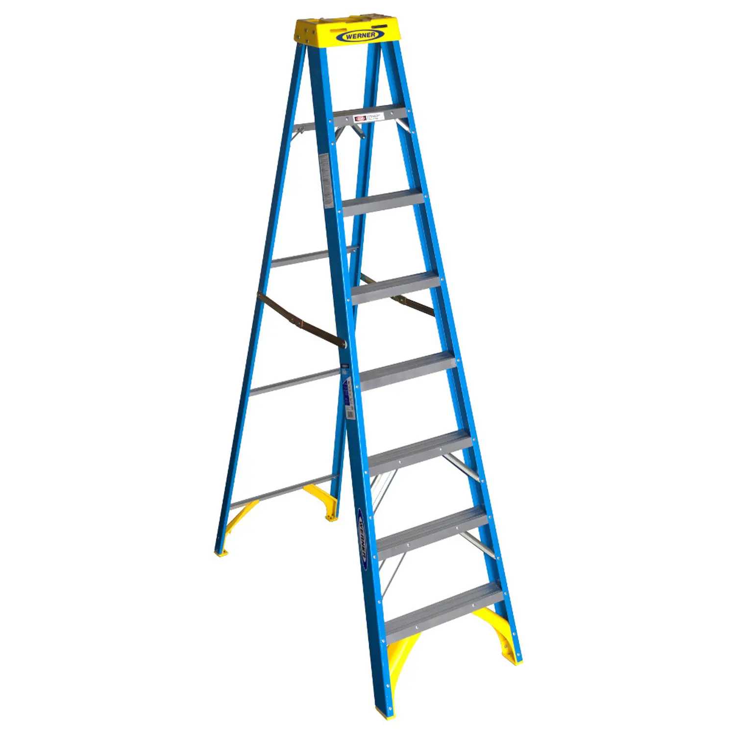 Werner 8 ft. H x 25 in. W Fiberglass Type I 250 lb. capacity Step