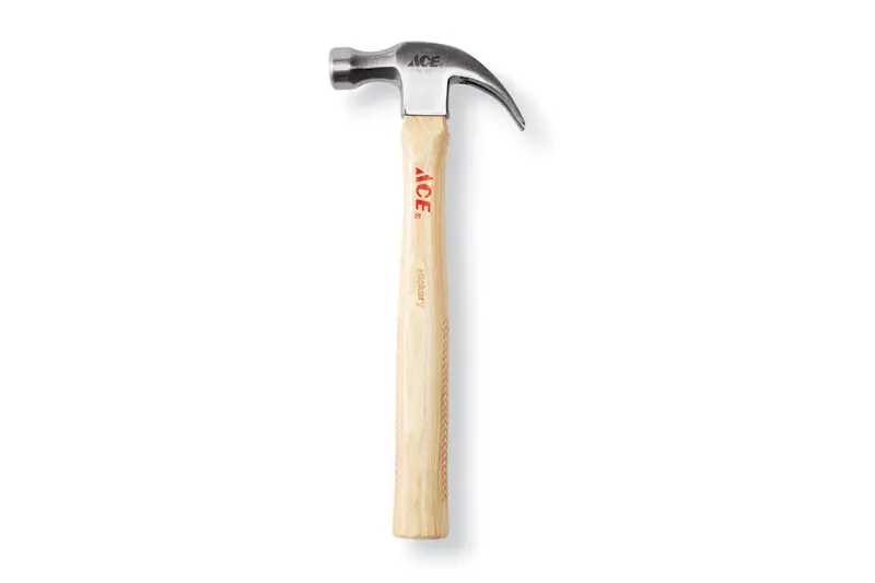 Ace 16 oz. Claw Hammer Steel Head Hickory Handle 12.95 in. L