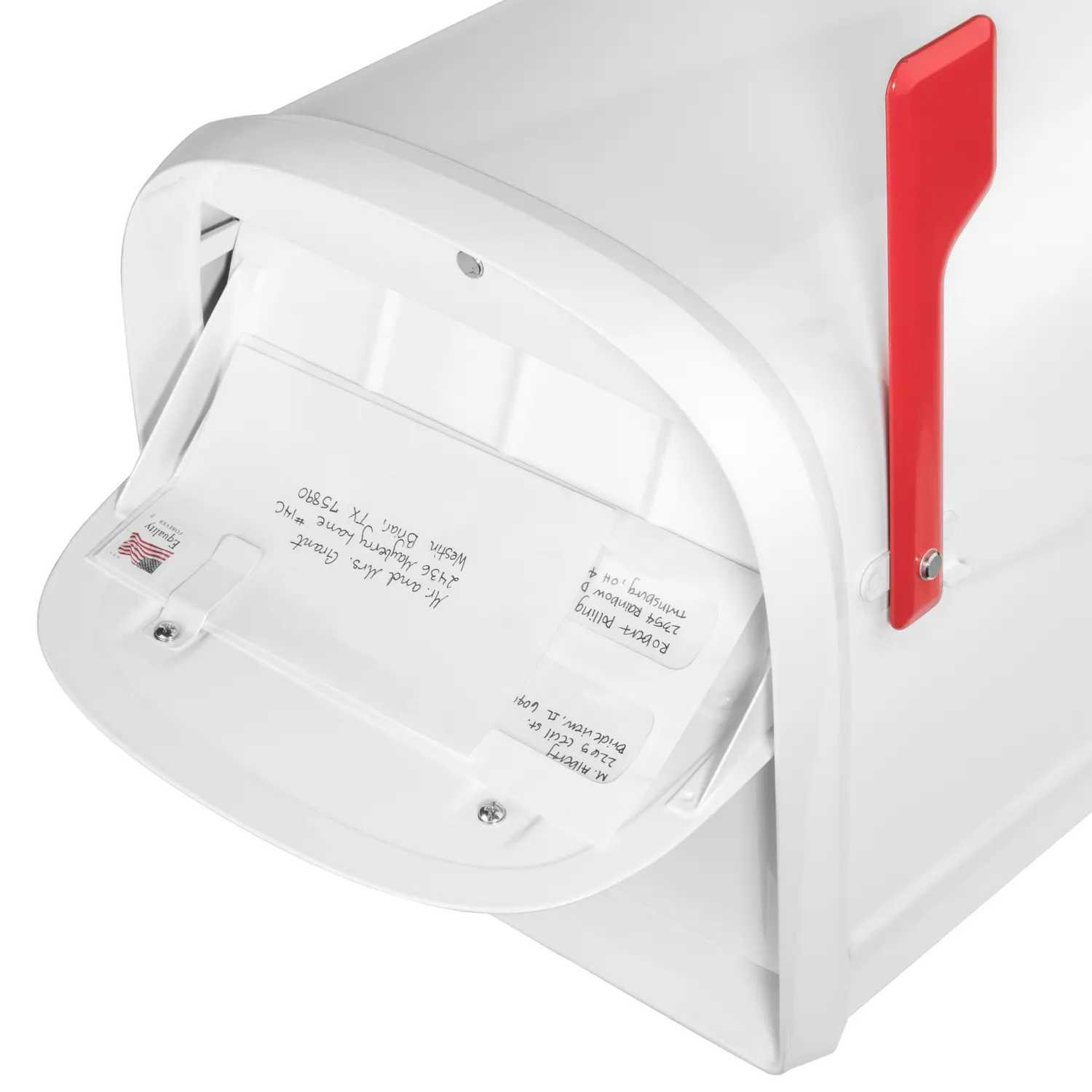 Architectural Mailboxes Oasis Galvanized Steel Post Mounted White