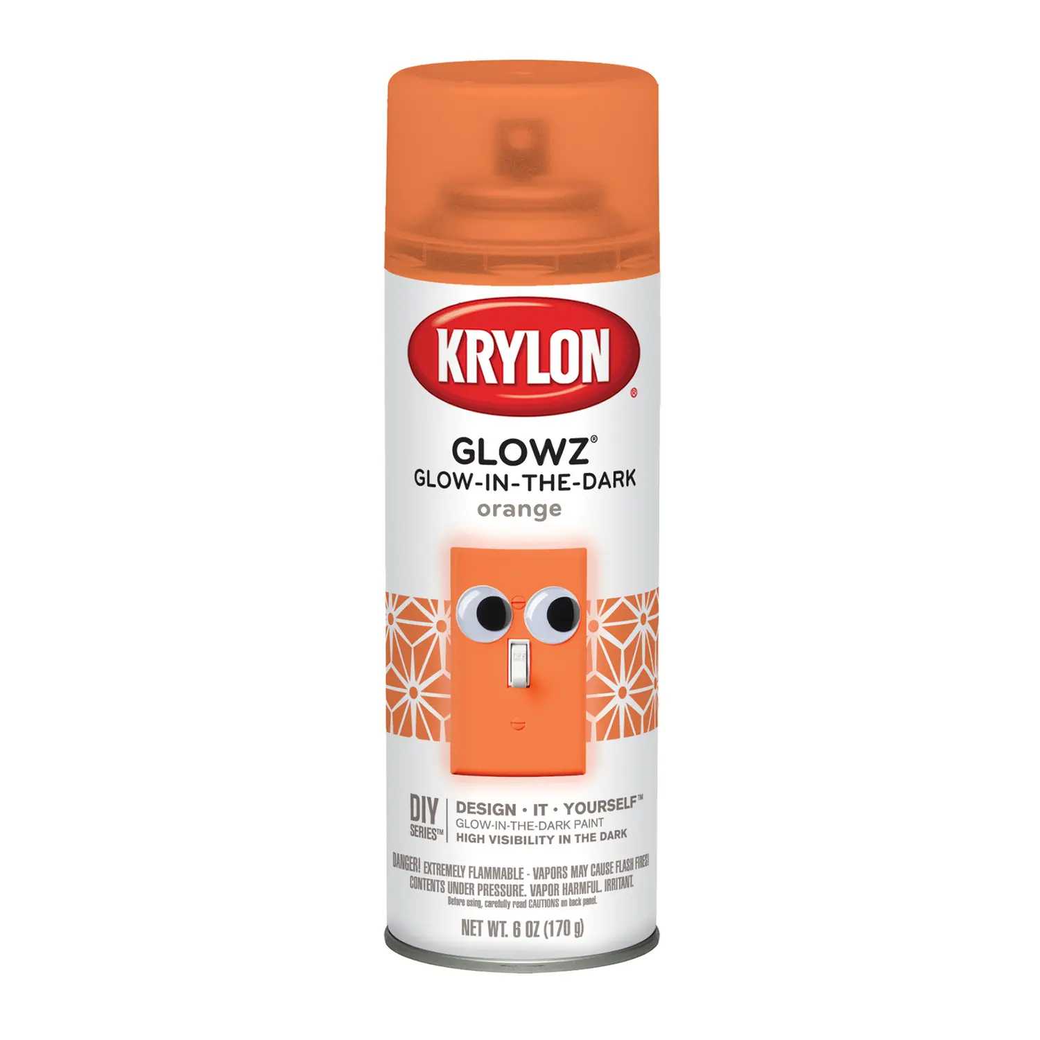 Krylon Glowz Orange GlowintheDark Spray Paint 6 oz. Ace Hardware