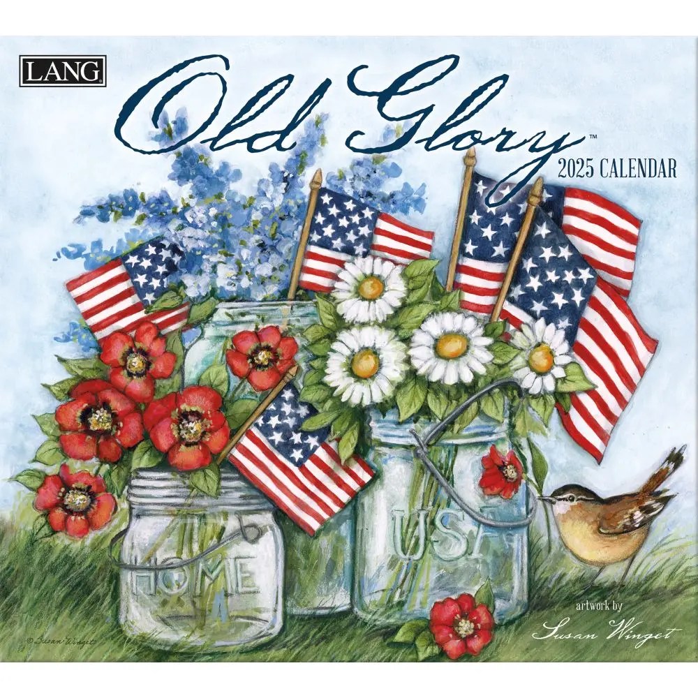 Old Glory by Susan Winget 2025 Wall Calendar
