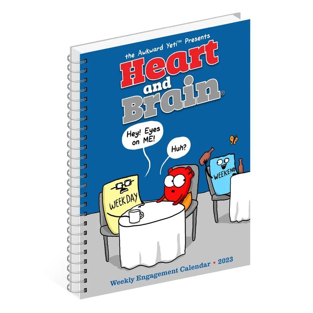 awkward family photos calendar 2023 Heart and Brain b2023 Planner