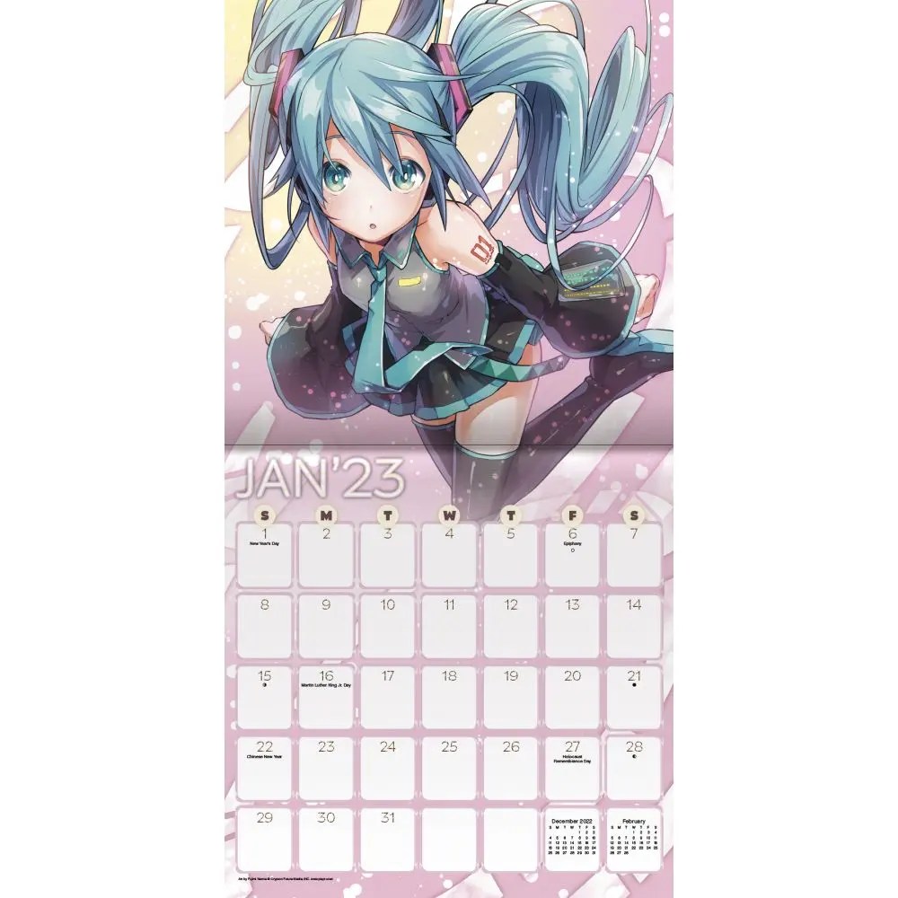 Hatsune Miku 2023 Wall Calendar