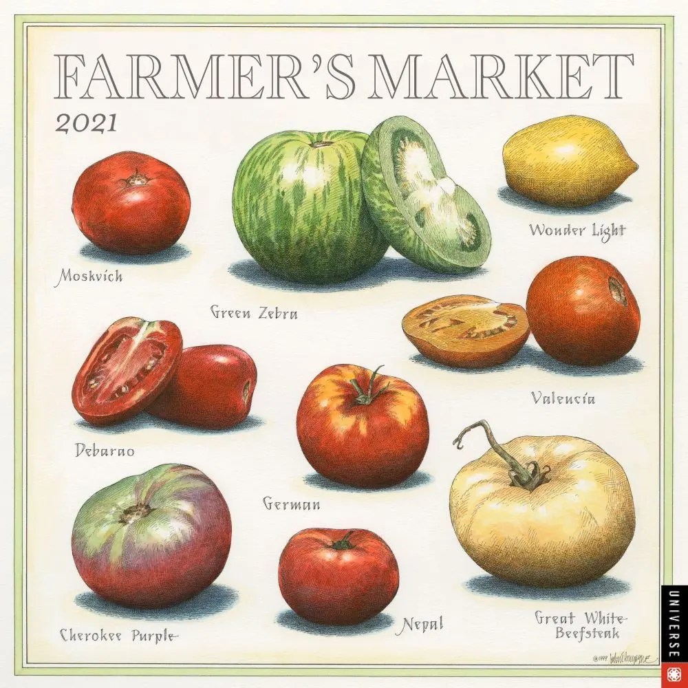 Farmers Market Wall Calendar