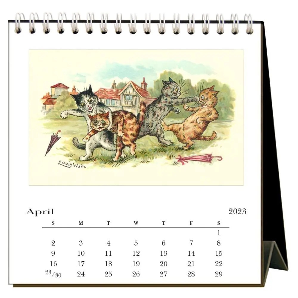 Cats of Louis Wain 2023 Easel Calendar