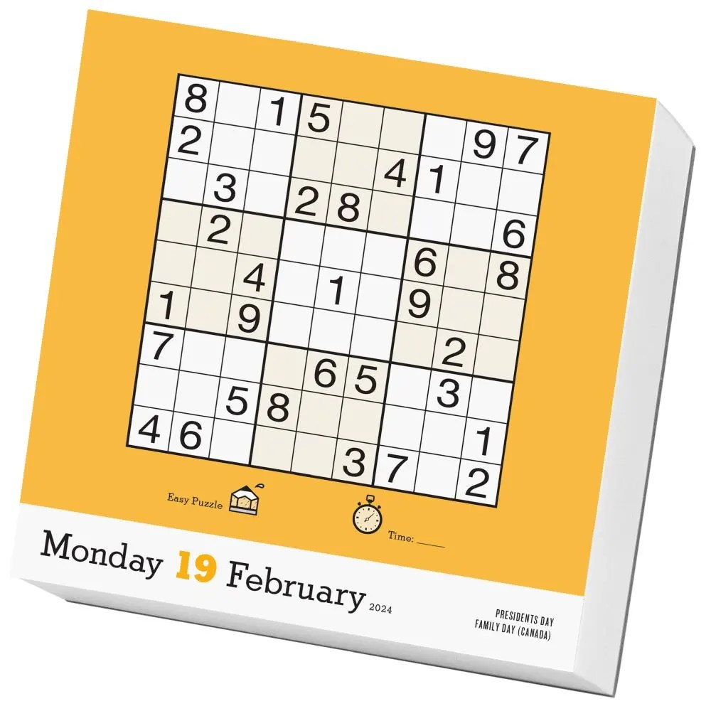 Sudoku Desk Calendar 2024